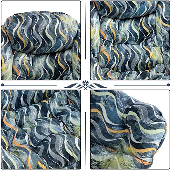 AbocoFur Modern Large Cotton Fabric Lazy Chair，Accent Contemporary Lounge Chair, Single Steel Frame Leisure Sofa Chair with Armrests and A Side Pocket, Beige