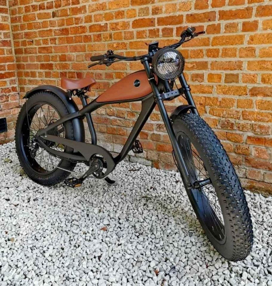 750w Fat Tyre Classic Bobber Cafe Racer ebike