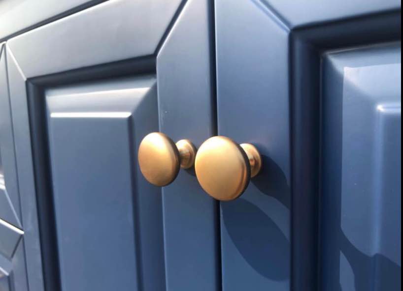New in box! 48” Single Sink Navy Blue Bathroom Vanity Cabinet w Marble Top- solid Wood cabinet