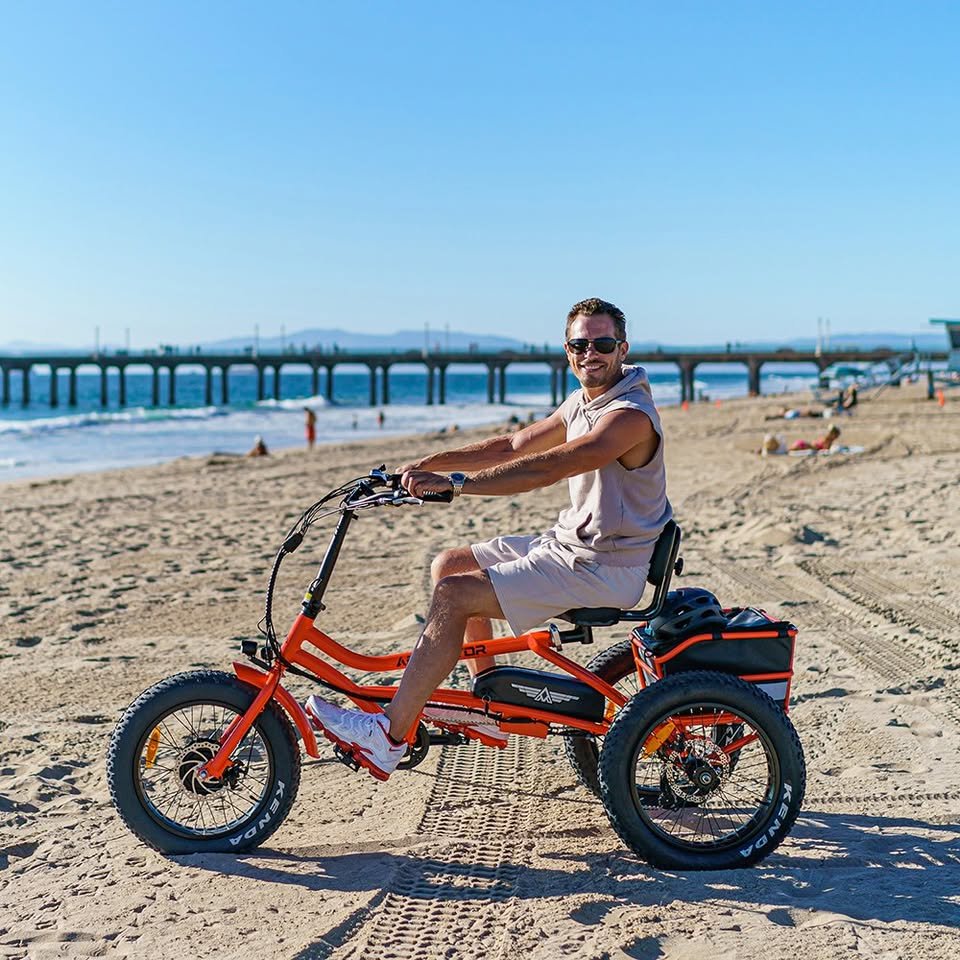 Addmotor Motan Adult Electric Tricycle, 85 Miles, 20x4 Fat Tires 3 Wheel Electric Bike