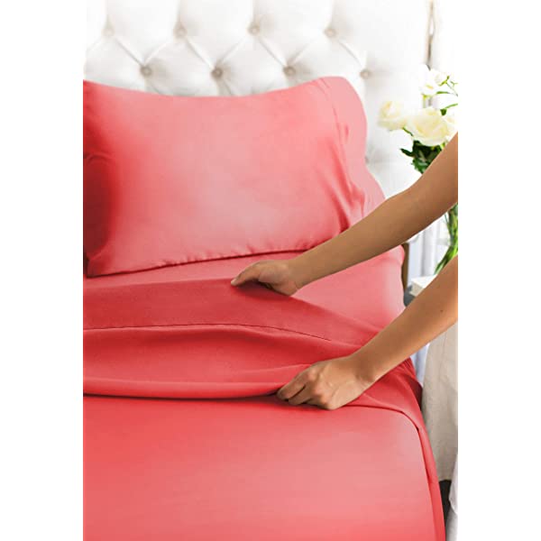 Queen Size Sheet Set - 4 Piece - Hotel Luxury Bed Sheets - Extra Soft - Deep Pockets - Easy Fit - Breathable & Cooling Sheets - Wrinkle Free - Comfy – Dark Grey Bed Sheets - Queens Sheets – 4 PC Queen Grey