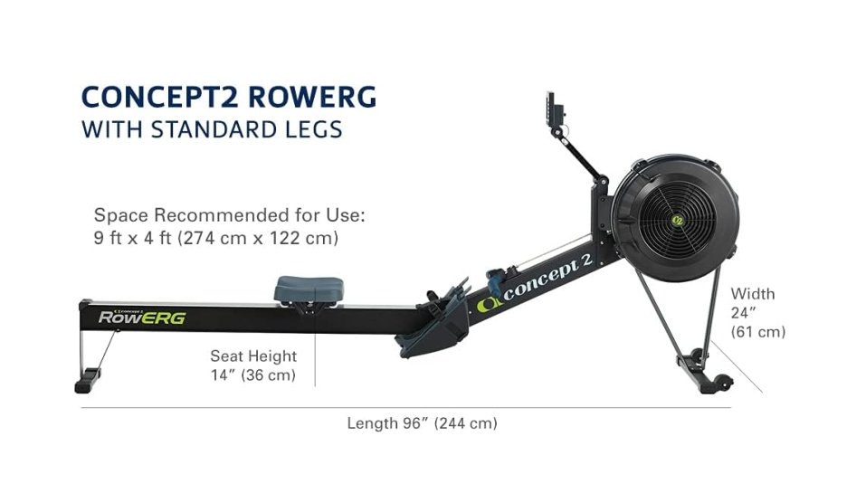CONCEPT 2 MODEL D WITH PM5 IN BLACK, OUTSTANDING CONDITION