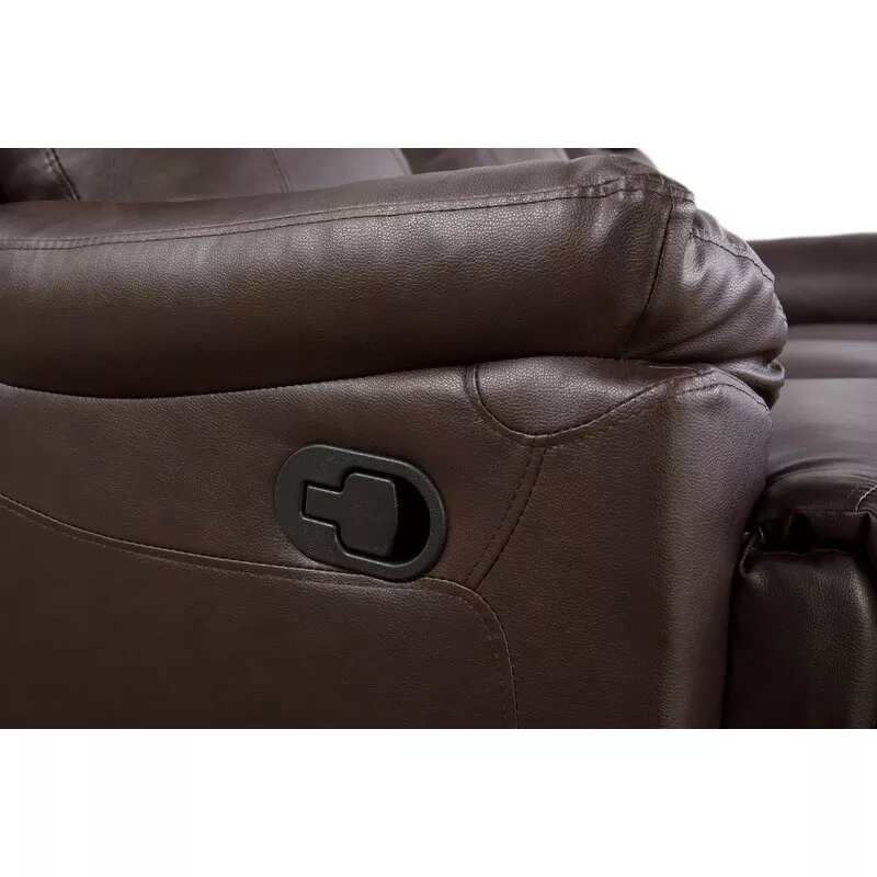 2 PIECE FAUX LEATHER RECLINING LIVING ROOM SET